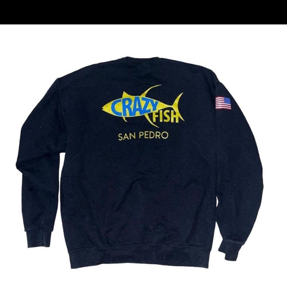 CRAZY FISH SAN PEDRO SURF SKATE SHOP CREWNECK SWEATSHIRT